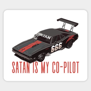 Satan Is My Co-Pilot Sticker